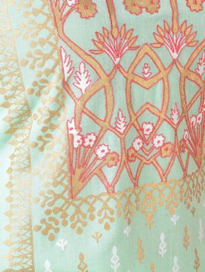 foil print kurta palazzo set - 16744697 - Standard Image - 6