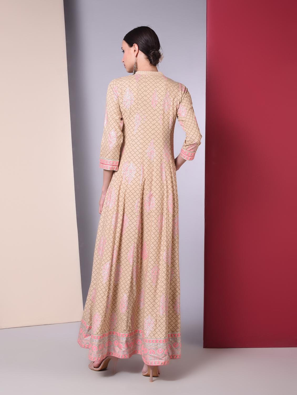 floral anarkali kurta - 16745701 - Zoom Image - 3