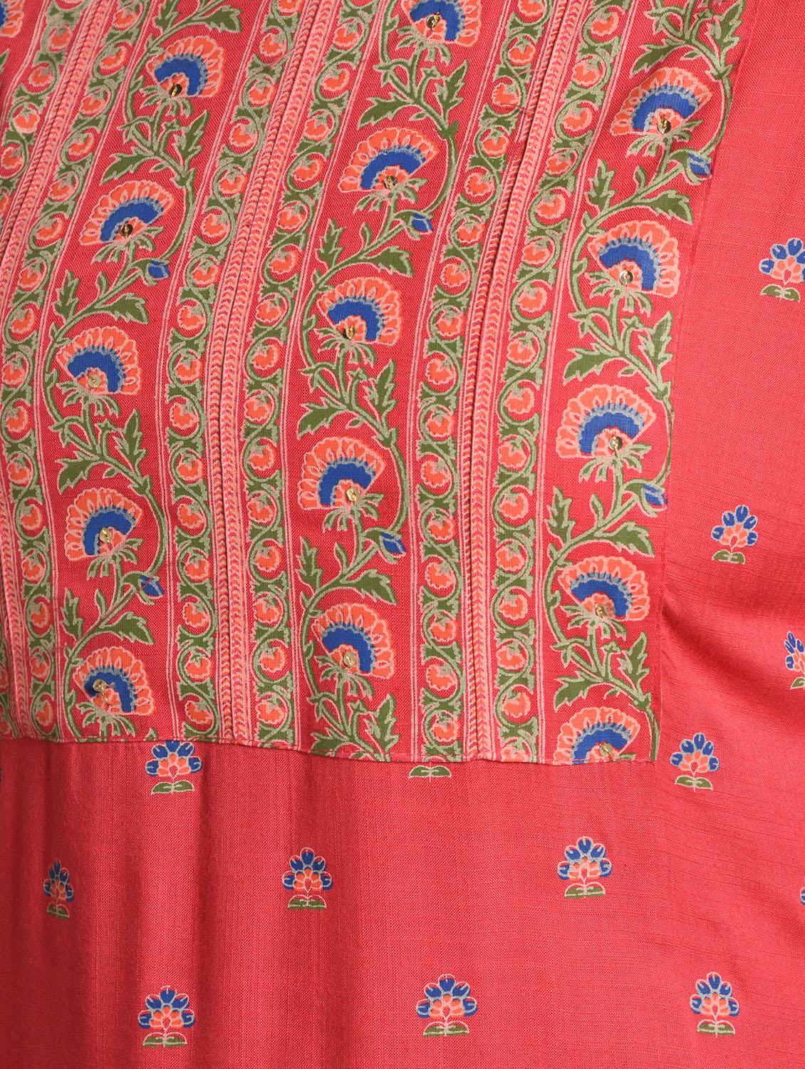 floral straight kurta - 16746335 - Zoom Image - 6
