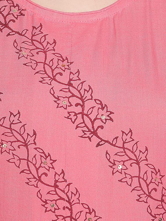printed kurta palazzo set - 16746415 - Zoom Image - 6