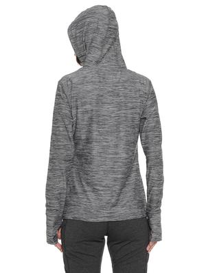hooded neck melange sweatshirt - 16746431 - Standard Image - 3