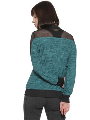 sheer panel zip up jacket - 16746434 - Standard Image - 3