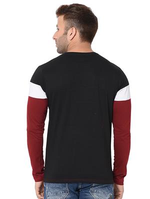 red color block t-shirt - 16749466 - Standard Image - 3