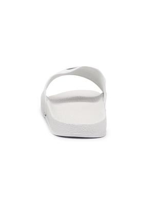 white leatherette slip on flip flops - 16749494 - Standard Image - 3