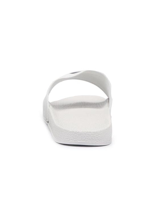white leatherette slip on flip flops - 16749494 - Zoom Image - 3
