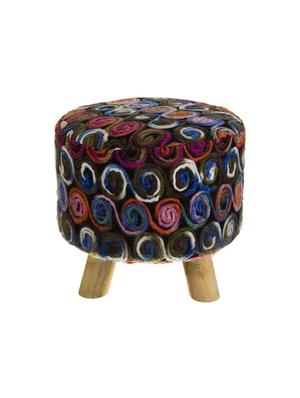 living room footstool with pouf stool set of 1 - 16750442 - Standard Image - 3