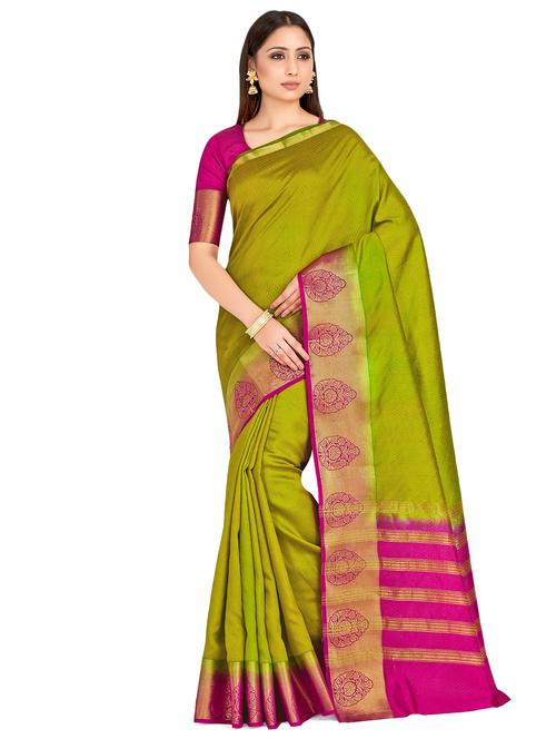 self design kanjivaram saree with blouse - 16750709 - Very Small Image - 1