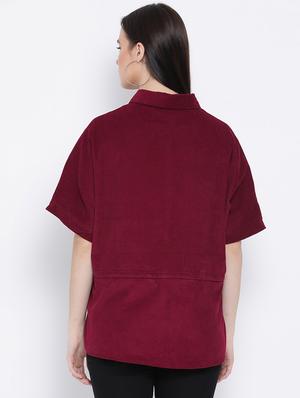tie front pocket detail top - 16750768 - Standard Image - 3