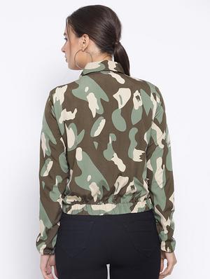 shirt collar camouflage jacket - 16750777 - Standard Image - 3