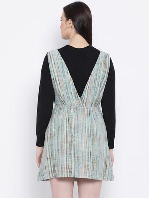 v-neck button up a-line dress - 16750798 - Standard Image - 3