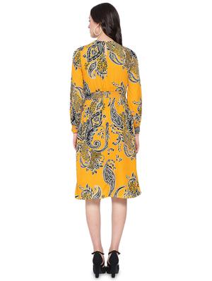 bishop sleeved paisley a-line dress - 16750855 - Standard Image - 3