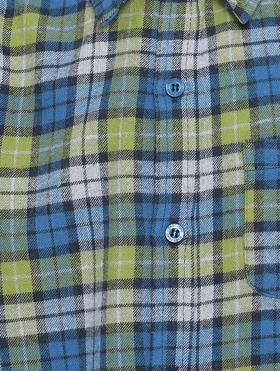 green cotton shirt - 16751055 - Zoom Image - 3
