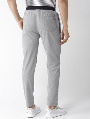 grey solid full length track pant - 16751214 - Standard Image - 3