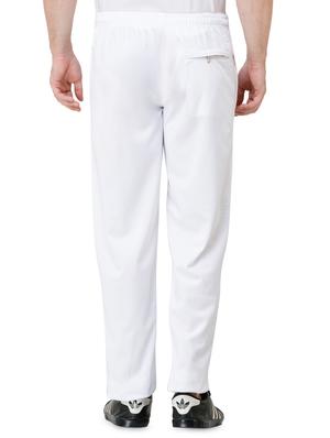 white solid full length track pant - 16752591 - Standard Image - 3