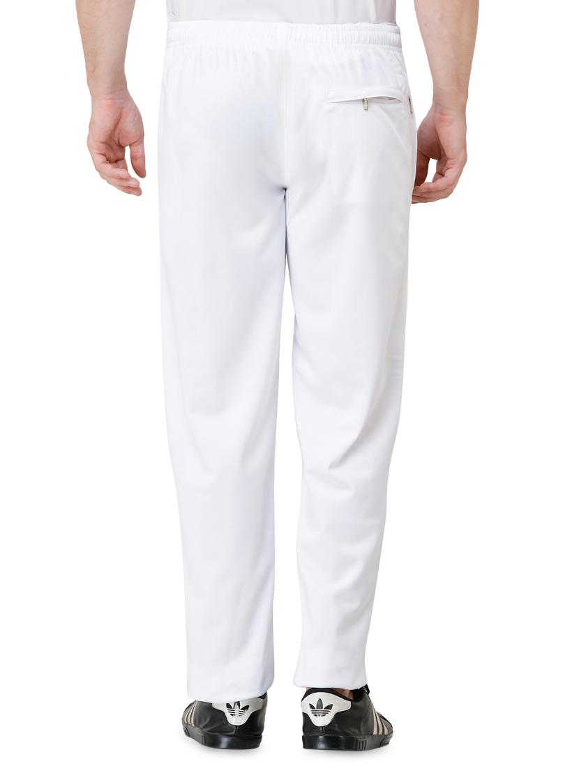 white solid full length track pant - 16752591 - Zoom Image - 3