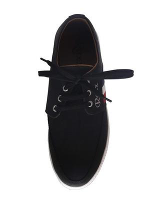 black synthetic lace up shoes - 16752664 - Standard Image - 3