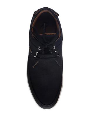 black synthetic lace up shoes - 16752668 - Standard Image - 3