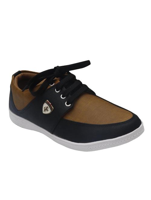black synthetic lace up shoes - 16752684 - Standard Image - 1