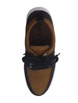 black synthetic lace up shoes - 16752684 - Standard Image - 3
