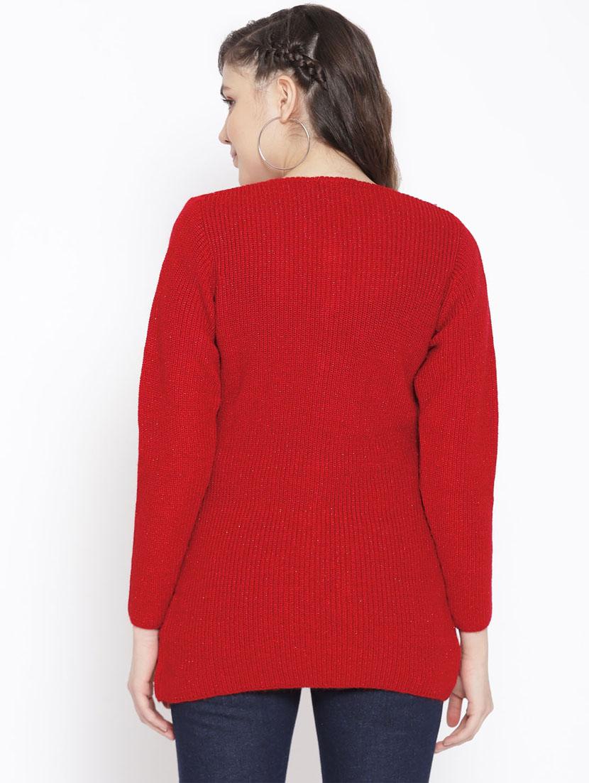 long sleeved solid wool cardigan - 16752974 - Zoom Image - 3