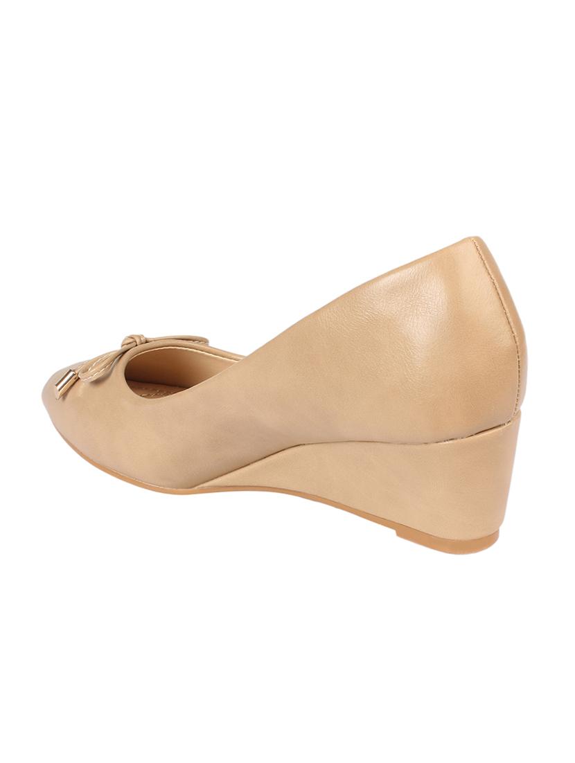 beige slip on wedges - 16754409 - Zoom Image - 3