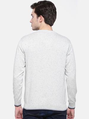 grey printed pullover - 16755471 - Standard Image - 3
