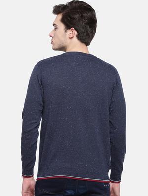 navy blue printed pullover - 16755551 - Standard Image - 3