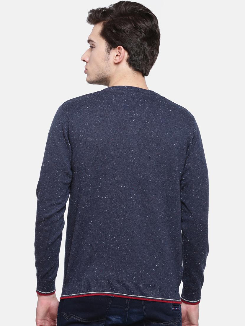 navy blue printed pullover - 16755551 - Zoom Image - 3