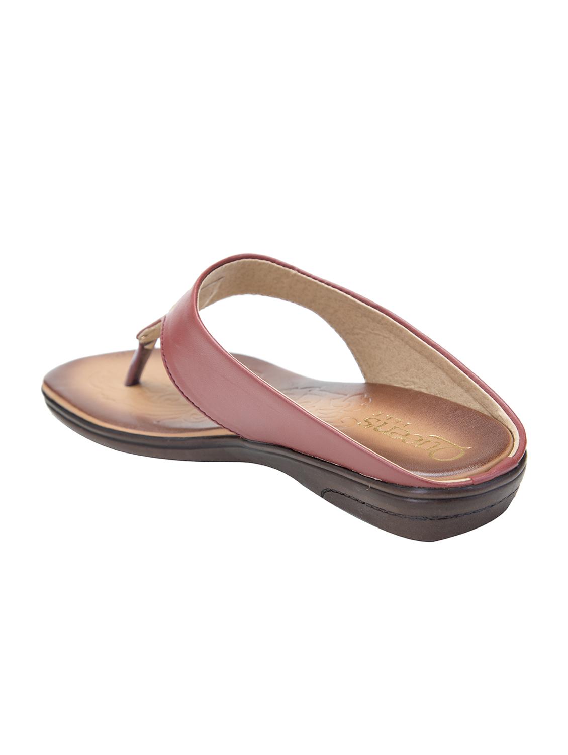 maroon toe separator sandals - 16756706 - Zoom Image - 3