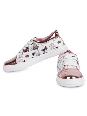 white lace-up sneakers - 16757101 - Standard Image - 3