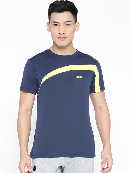 navy blue printed t-shirt - 16759642 - Standard Image - 1