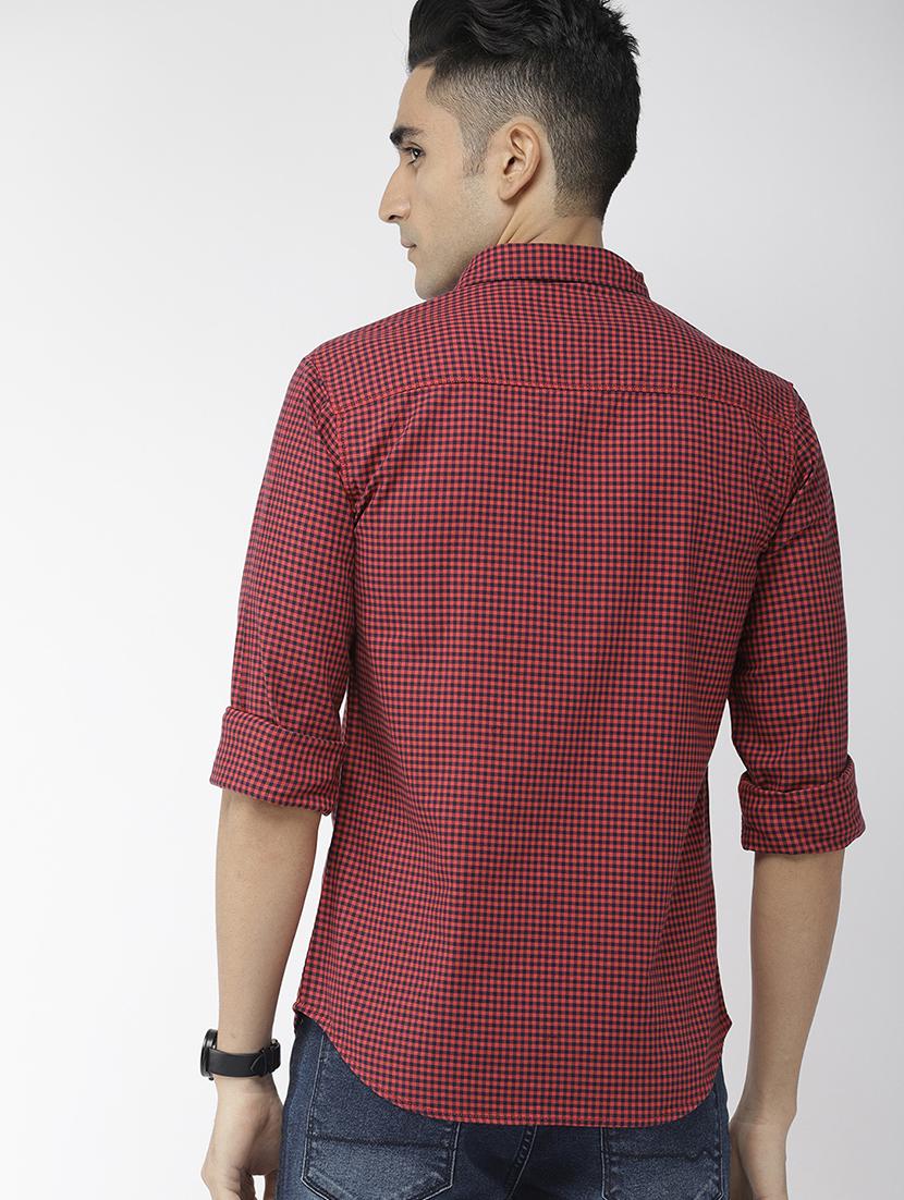 red checkered casual shirt - 16759935 - Zoom Image - 3