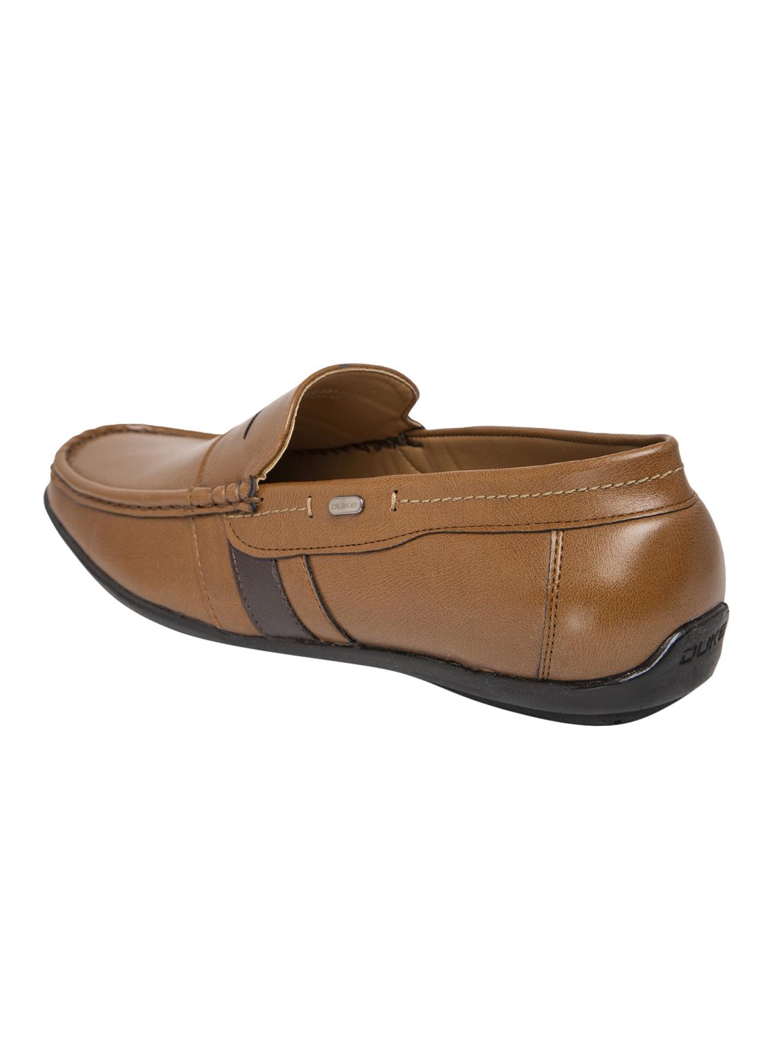 brown leatherette slip on loafers - 16762461 - Zoom Image - 3