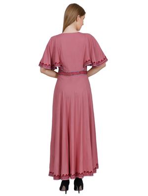 kimono sleeved embroidered maxi dress - 16762949 - Standard Image - 3