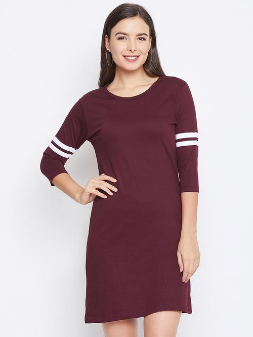 crew neck varsity sheath dress - 16763166 - Standard Image - 1