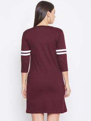 crew neck varsity sheath dress - 16763166 - Standard Image - 3
