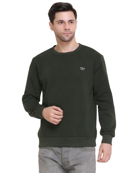 green solid sweatshirt - 16763350 - Standard Image - 1