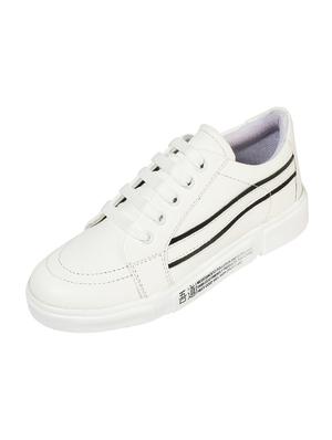 white lace-up sneakers - 16763730 - Standard Image - 3