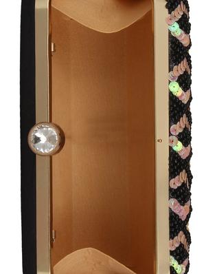 multi faux silk box clutch - 16764051 - Standard Image - 3