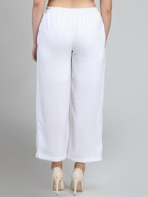 tie knot overlap detail trouser - 16764385 - Standard Image - 3