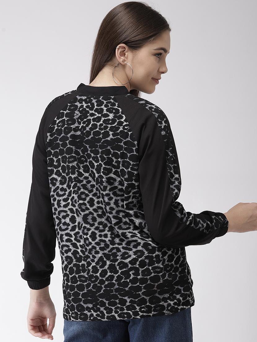 raglan sleeved animal print jacket - 16765255 - Zoom Image - 3