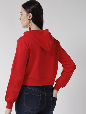 long sleeved quirky print crop sweatshirt - 16765269 - Standard Image - 3