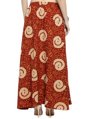 printed flared skirt - 16765996 - Standard Image - 3