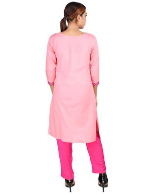 solid straight kurta - 16766369 - Standard Image - 3