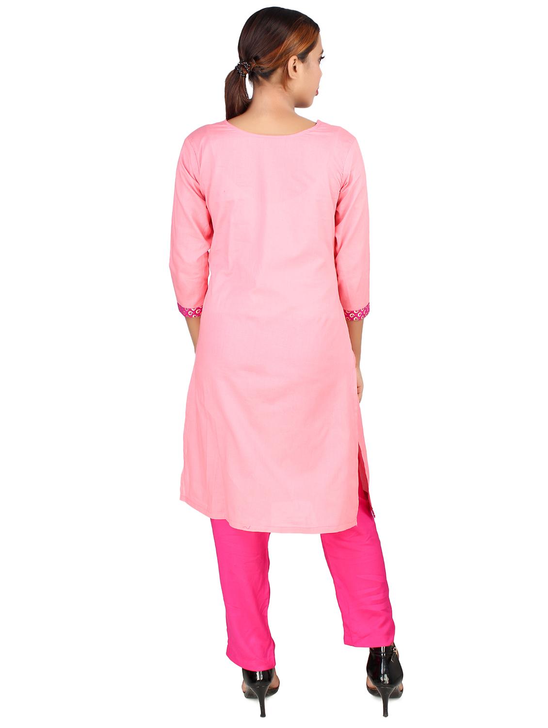 solid straight kurta - 16766369 - Zoom Image - 3