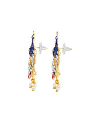 multi colored brass drop earring - 16767286 - Standard Image - 3