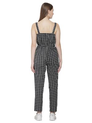 cami neck checkered jumpsuit - 16767561 - Standard Image - 3