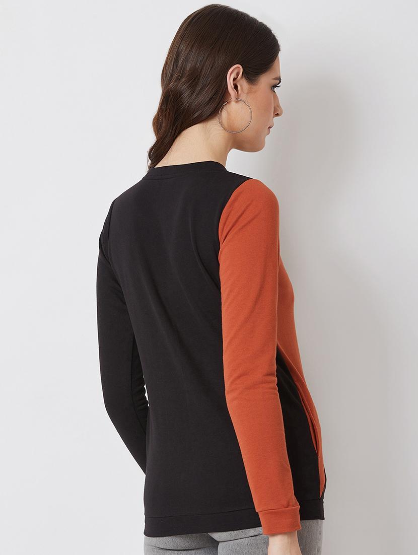 color block crew neck sweatshirt - 16767809 - Zoom Image - 3