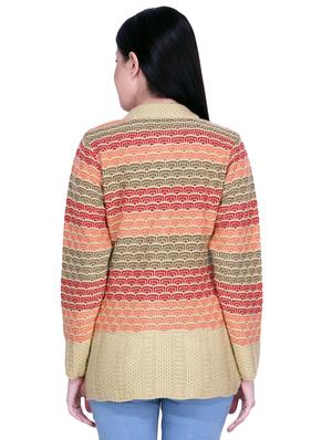 mandarin neck printed cardigan - 16767847 - Standard Image - 3
