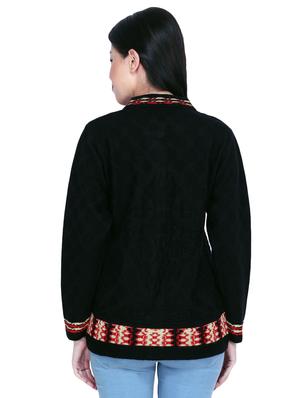 mandarin neck printed cardigan - 16767850 - Standard Image - 3